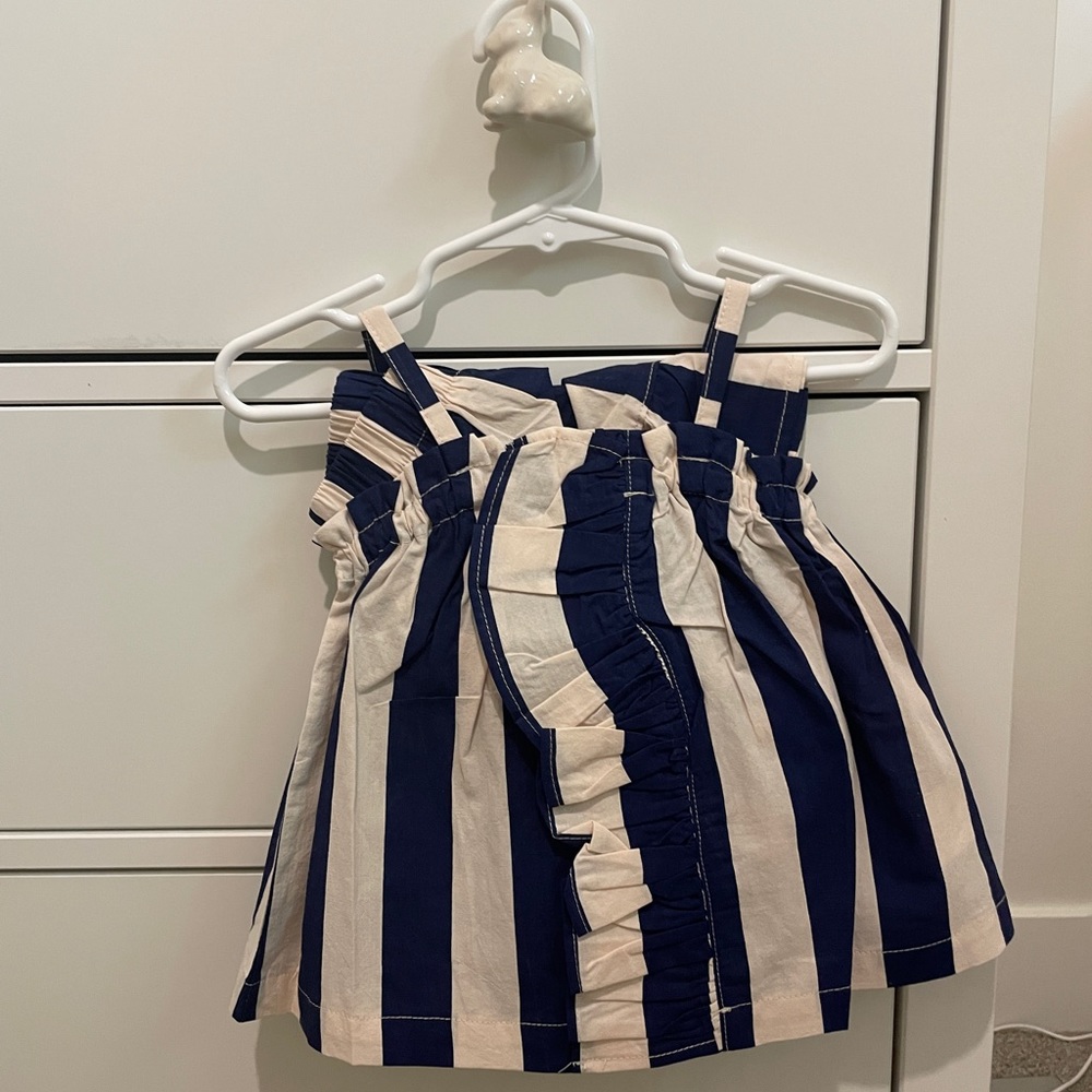 Wynken blue stripe tank with matching shirts. NWT